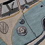 Tapestry pillow-case BUS turquise