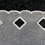 Modern woven Curtain V309 white