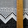 Modern woven Curtain V309 white
