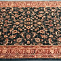 Luxurious woolen carpet ROYAL allover flower green/black