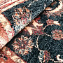 Luxurious woolen carpet ROYAL allover flower green/black