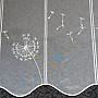 Stained glass curtain embroidered Dandelion Gerster 11456