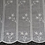 Brise-bise woven curtain FLOWER Gerster 11565