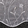Modern woven Curtain 11537 white