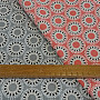 Cotton fabric MALAWA orange