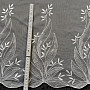 Modern woven Curtain 962006/175 white