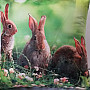 Decorative pillow-case Three bunnies