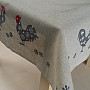 Embroidered Easter tablecloths ROOSTERS