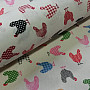 Decorative fabric MINI HENS 1