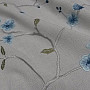 Embroidered decorative fabric ASHVILLE blue