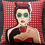 COMICS WOMAN I tapestry cushion cover