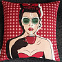 COMICS WOMAN I tapestry cushion cover