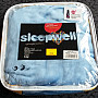 Cot microflannel sheet blue dark