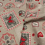 Decorative fabric CARLA red