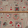 Decorative fabric CARLA red