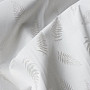 Decorative jacquard fabric LEAFS I natur silver