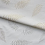 Decorative jacquard fabric LEAFS I natur silver