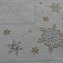 Christmas embroidered tablecloth and shawls SNOWFLAKE white
