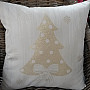 Christmas decorative pillow TREE gold