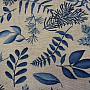 Decorative fabric Fern BLUE