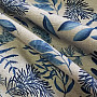 Decorative fabric Fern BLUE