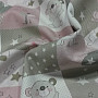 Cotton fabric BABY ZOO pink