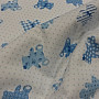 Cotton fabric BABY TEDDY blue