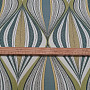 Decorative fabric ROMBOS green