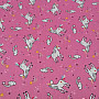 Cotton fabric UNICORN pink