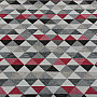 Upholstery Fabric  LUSA triangl red
