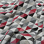 Upholstery Fabric  LUSA triangl red