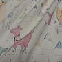 Children decorative fabric LAMA pink