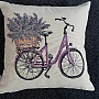 Gobelin-Kissenbezug LAVANDA BIKE