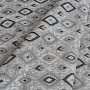 Decorative fabric TULUM ROMBO black-gray