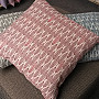 Decorative pillow-case FEATHER black