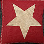 Tapestry cushion cover RED STAR 1