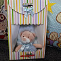 Blue teddy bear baby gift set