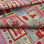 Cotton fabric MADE with LOVE rose