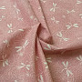 Cotton fabric DRAGONFLY rose