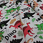 Children's cotton satin DINOSAURS digital printing