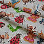 Children's cotton satin ANIMALS digital printing