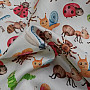 Children's cotton satin ANIMALS digital printing