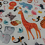 Children's cotton satin ZOO digital printing