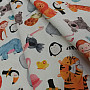 Children's cotton satin ZOO digital printing