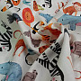 Children's cotton satin ZOO digital printing