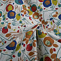 Cotton fabric BIRDS AND FLOWERS