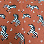 Cotton fabric ZEBRA brown