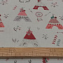 Cotton fabric INDIAN TEEPEES