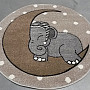 Children's round carpet VEGAS elephant