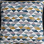Decorative pillow-case LUSA triangl mustard